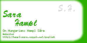 sara hampl business card